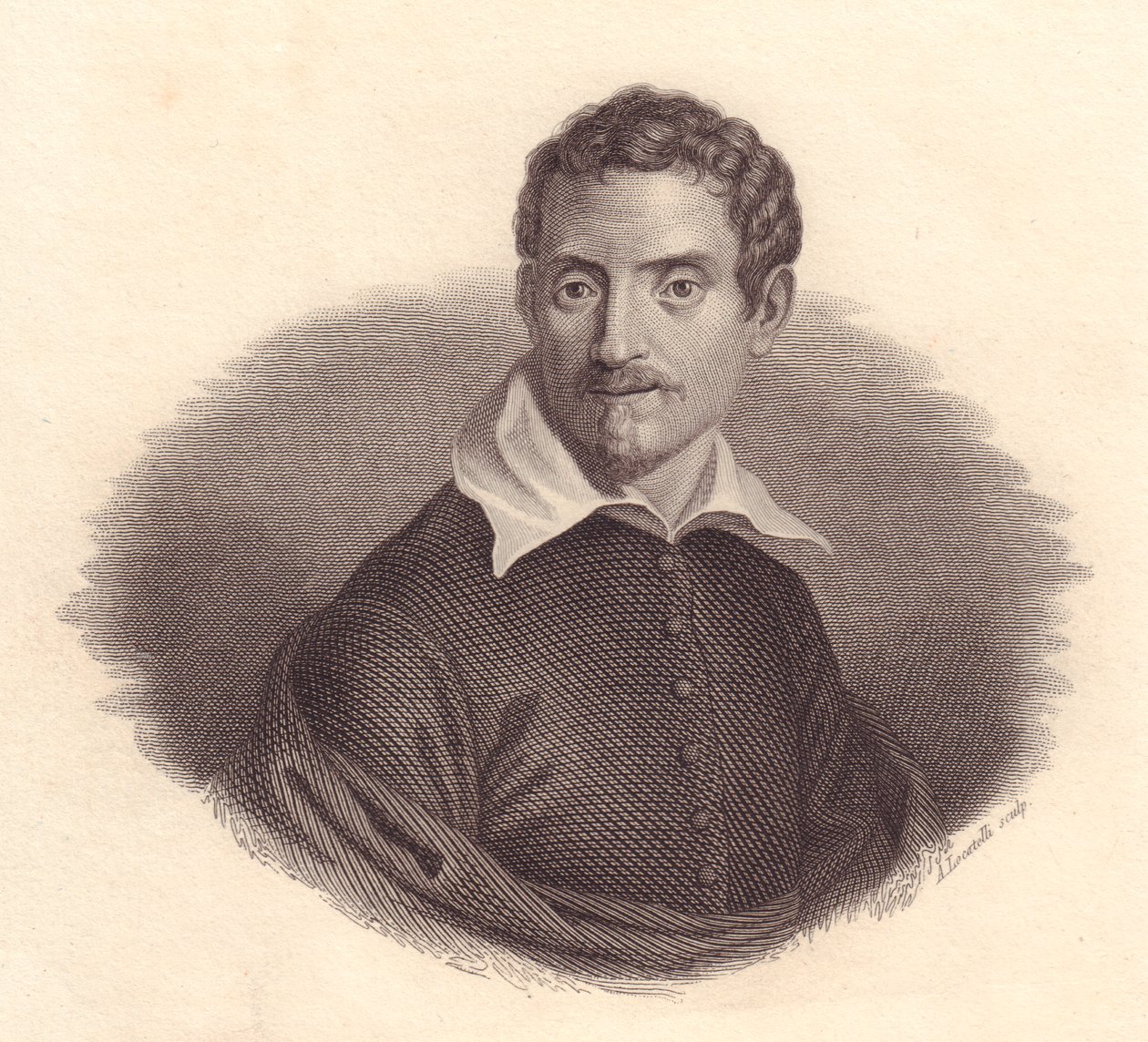 Portrait of Italian painter Domenico Zampieri also known as Domenichino by John Ward Dunsmore