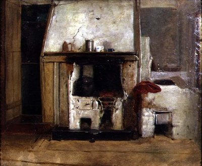 A Kitchen Hearth by David (follower of) Wilkie
