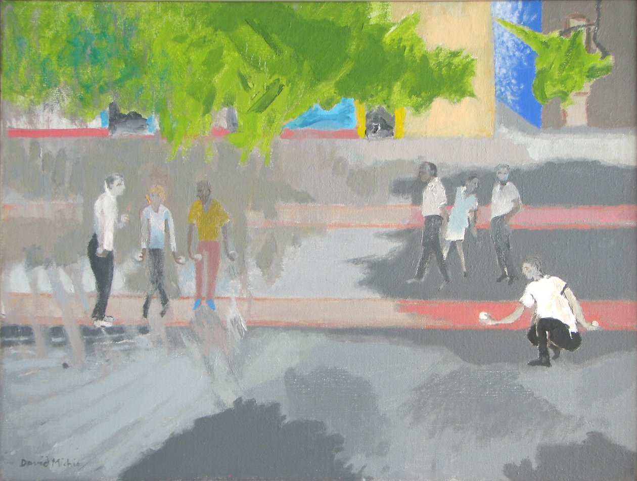 Playing Boule at St Jean by David Alan Redpath Michie