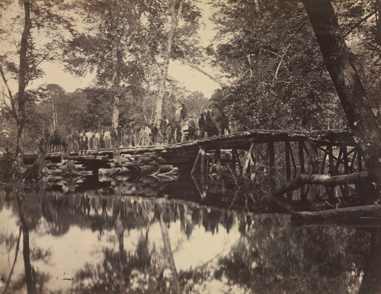 Military Bridge, Across the Chickahominy, Virginia by David B. Woodbury