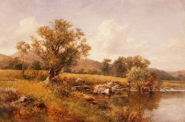 The Banks of the Llugwy, North Wales by David Bates