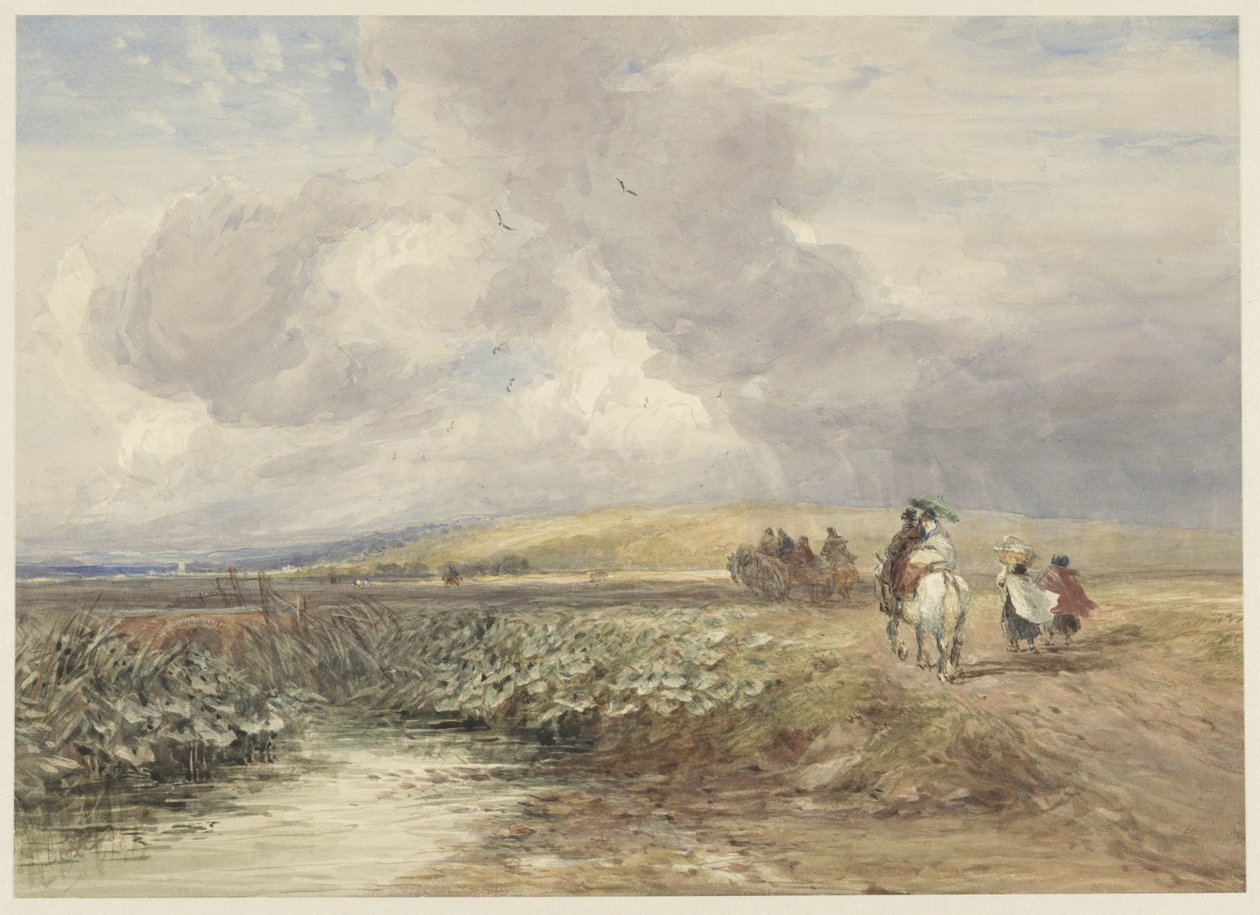Landscape with Travelers by David Cox (I)