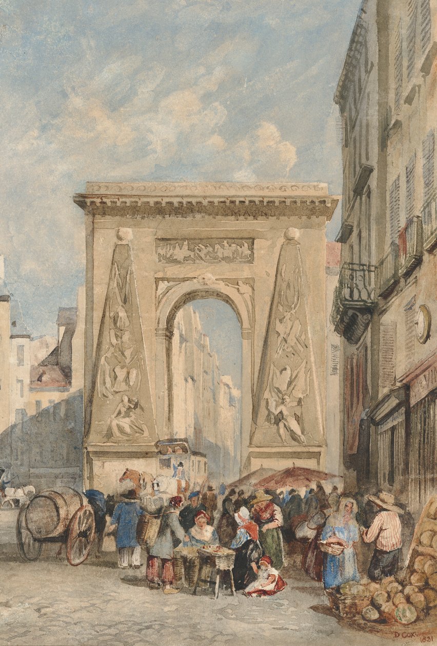 Porte Saint Denis, Paris by David Cox