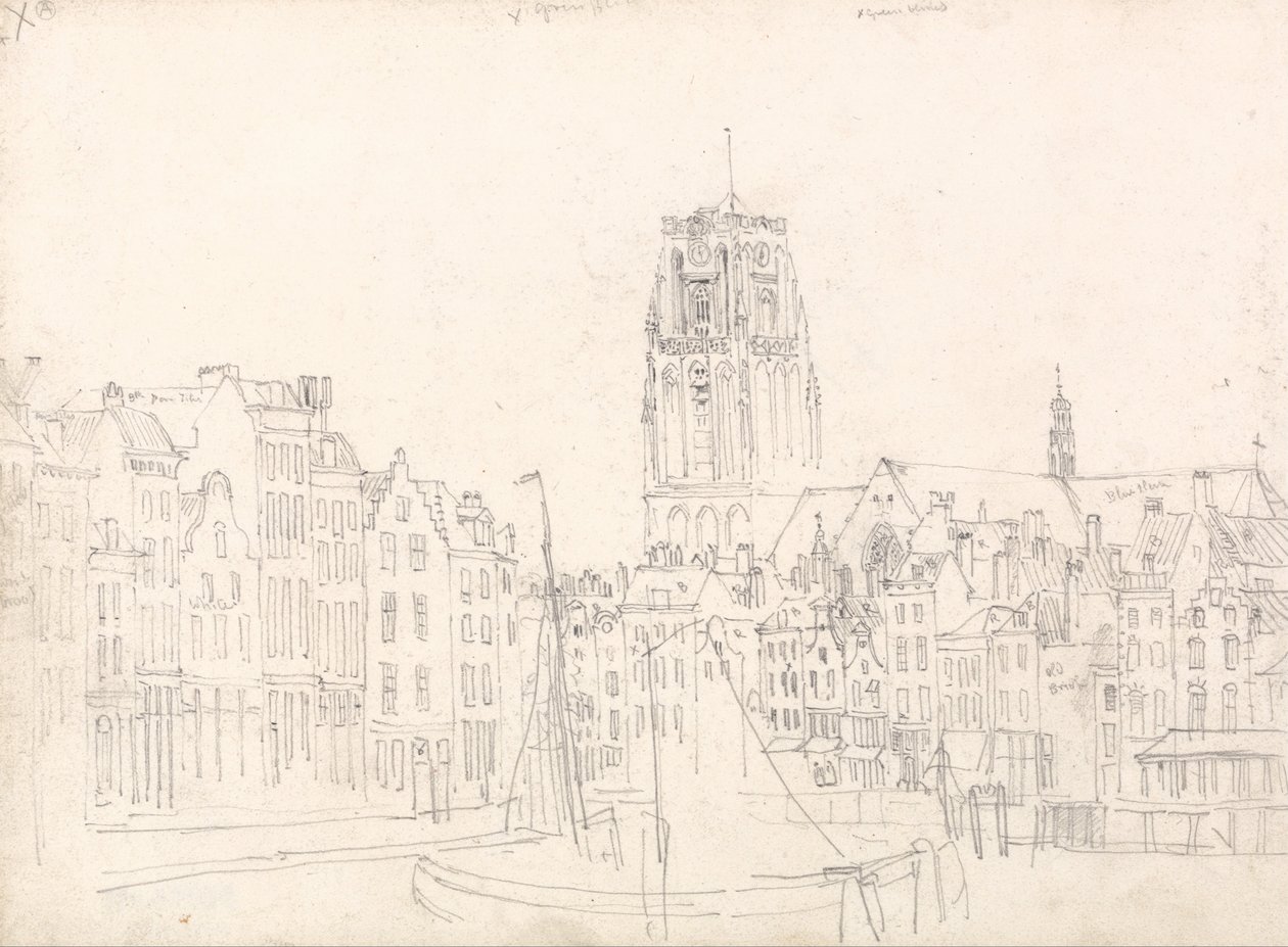 Rotterdam: The Church of St. Lawrence by David Cox