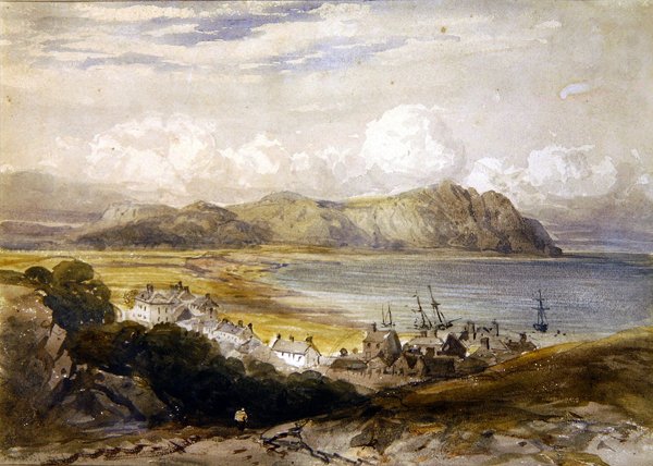 View of a Harbour by David Cox