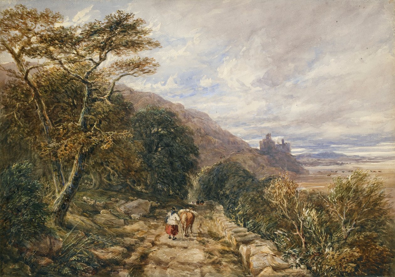 Country Track leading to Harlech Castle, 1842 by David Cox the elder
