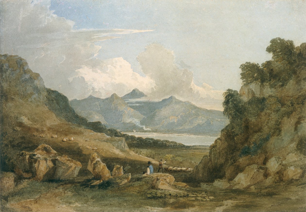 Snowdon, c1810 by David Cox the elder