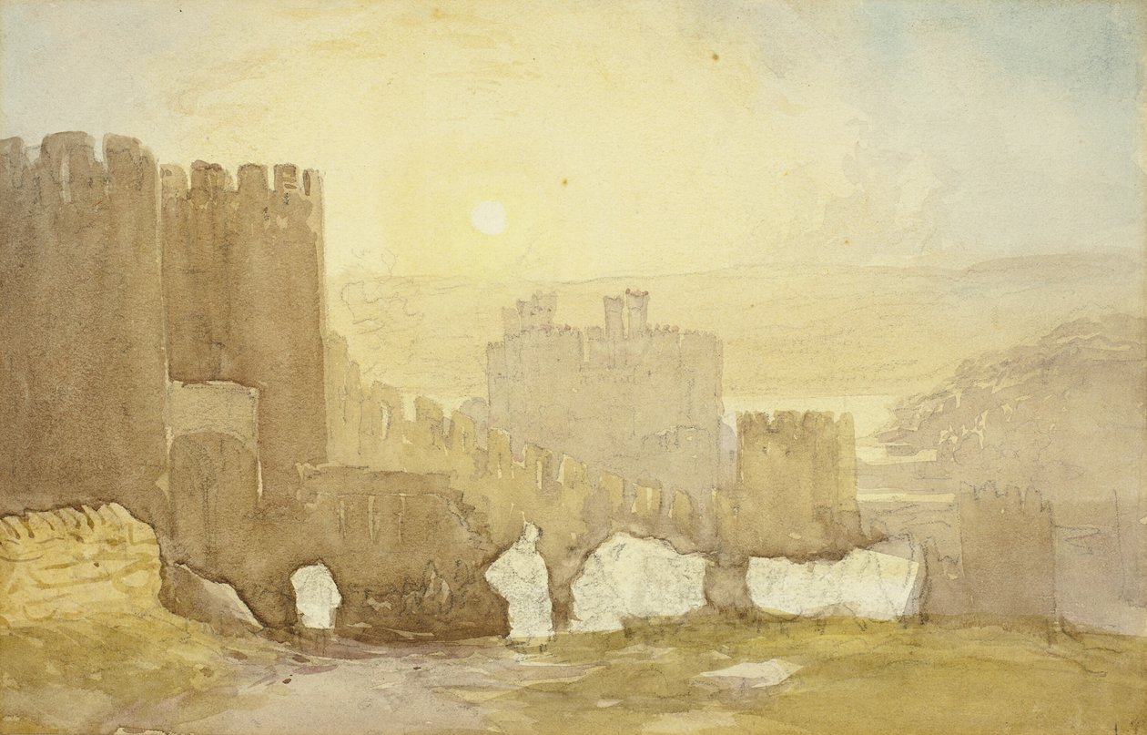 Sunrise, Conway Castle by David Cox the elder