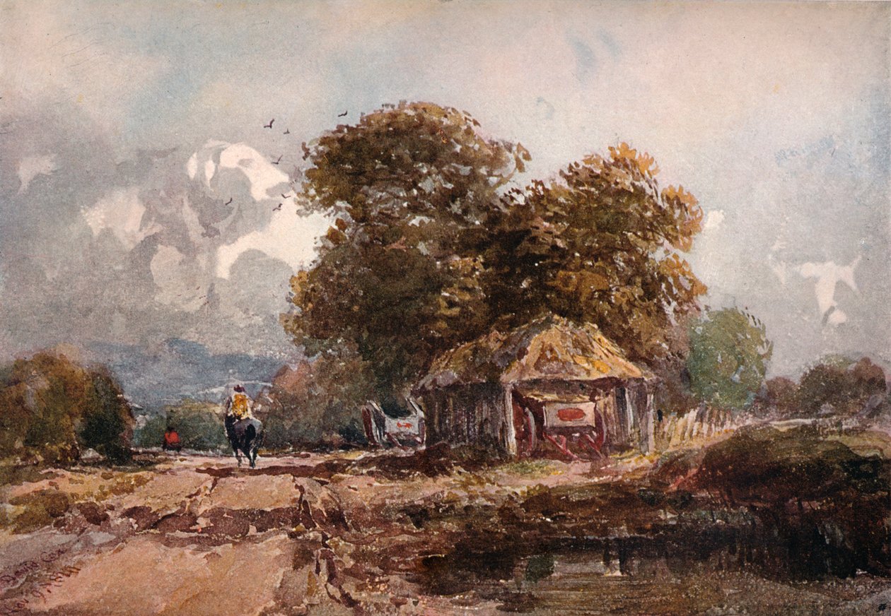 The Cart Shed, 1841 by David Cox the elder