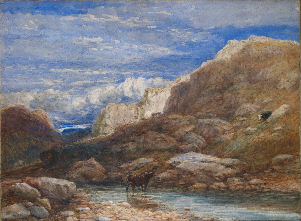 The Challenge, 1853 by David Cox the elder