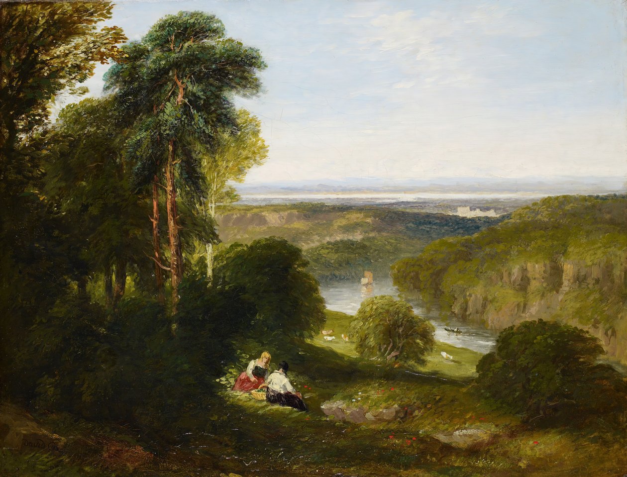 The Wyndcliffe, River Wye by David Cox the elder