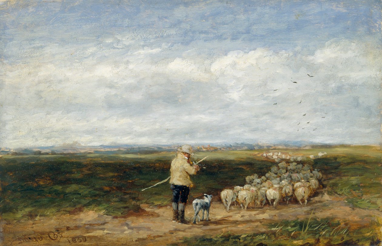 The shepherd: Return of the flock by David Cox the elder