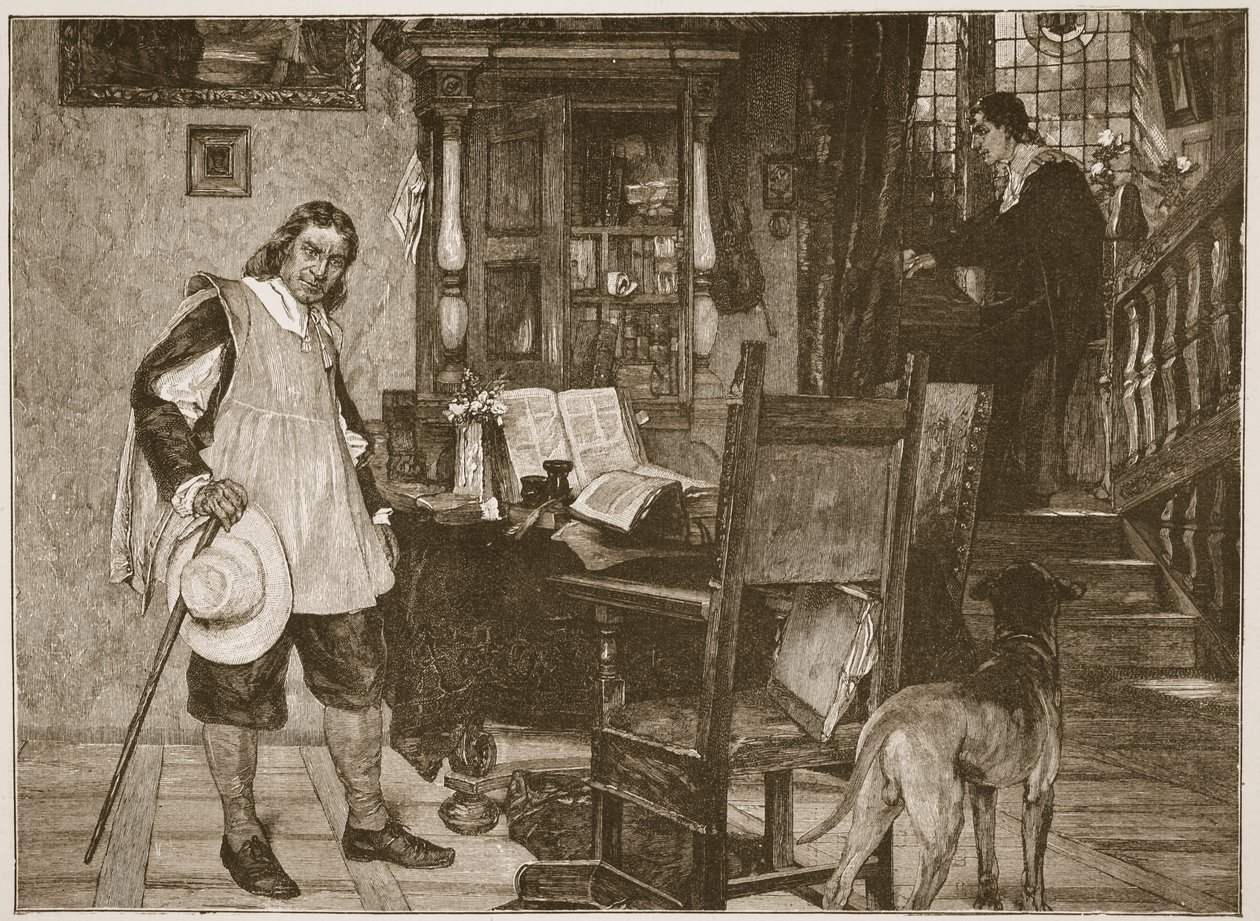 Mr. Oliver Cromwell Visits Mr. John Milton, Illustration from 