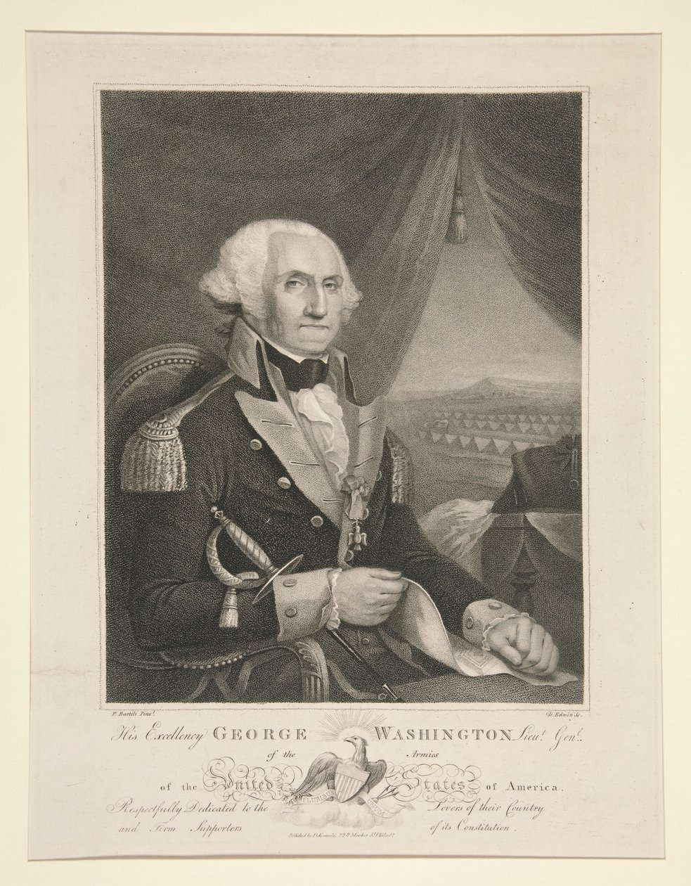 His Excellency George Washington, Lieutenant General by David Edwin