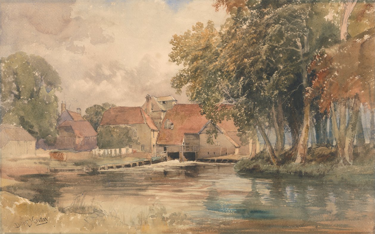 Farmhouse on the River by David Hall McKewan