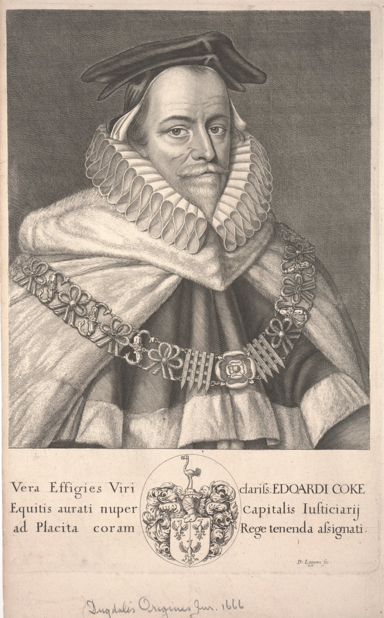 Edward Coke by David Loggan