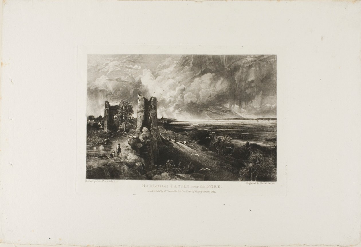 Hadley Castle, Near the Nore by David Lucas
