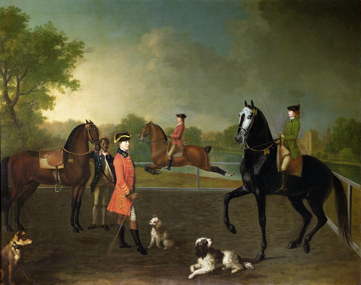 Henry, 10th Earl of Pembroke, and His Son George Augustus, Lord Herbert by David Morier