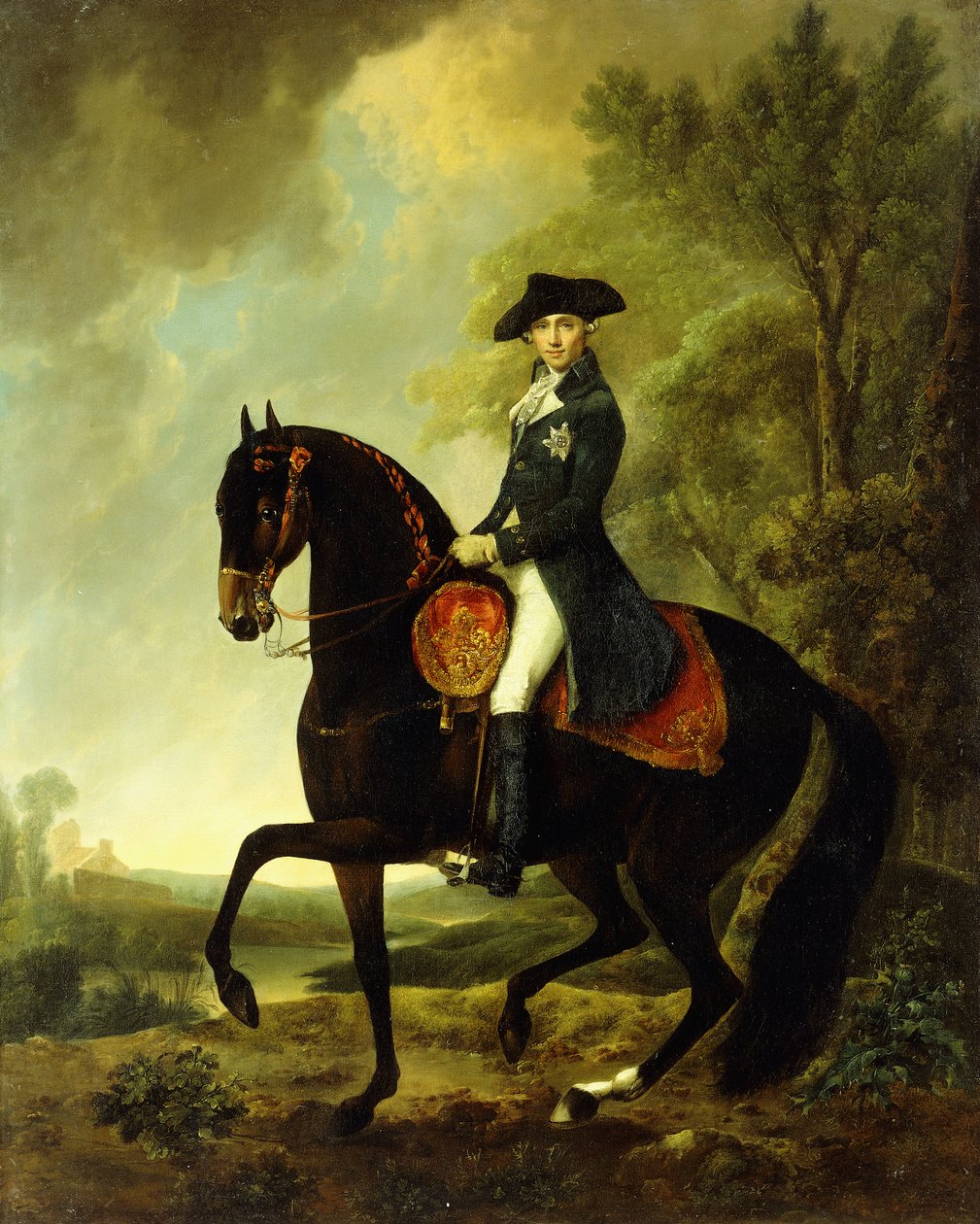 Portrait of a Nobleman on Horseback by David Morier