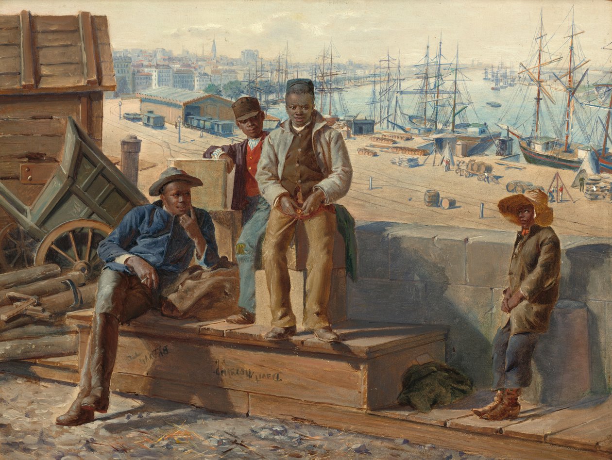 Black Boys on the Quayside by David Norslup