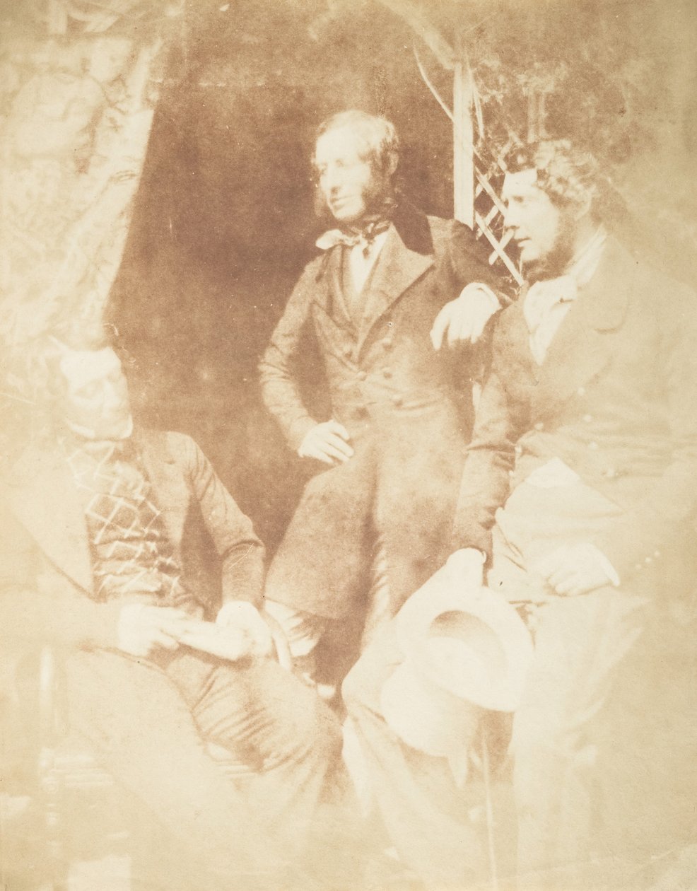 Ogilvie Fairly, Capt. Hamilton, and Gilmore, 1843-47 by Hill and Adamson