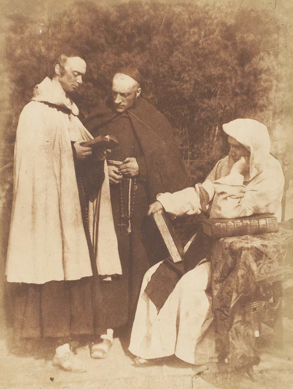 William Borthwick Johnstone, William Leighton Leitch and David Scott as The Monks of K by Hill and Adamson