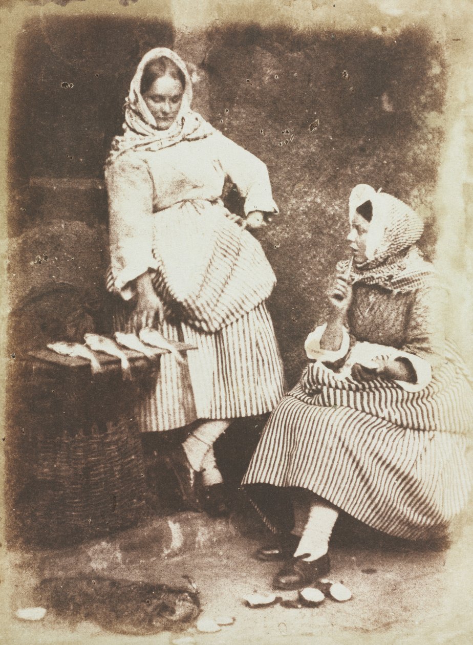 Newhaven Fishwives, Jeanie Wilson and Annie Linton by David Octavius Hill