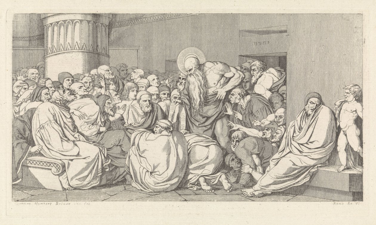 Jeremiah Before the Temple by David Pièrre Giottino Humbert de Superville