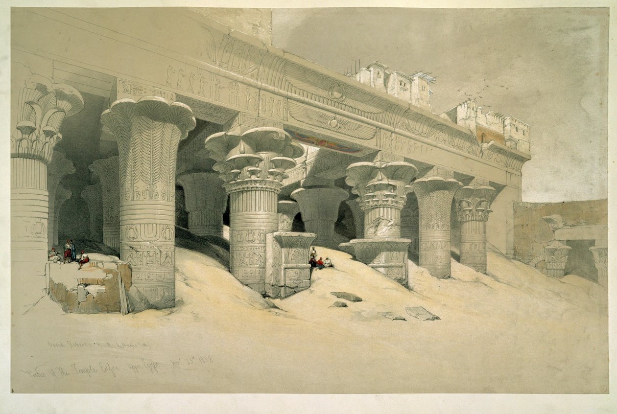 Edfu Temple by David Roberts