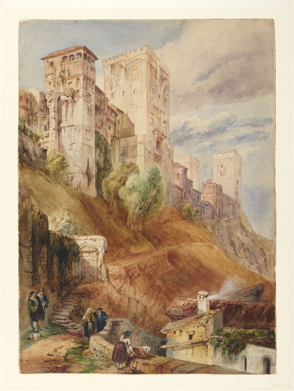 Fortress of the Alhambra by David Roberts