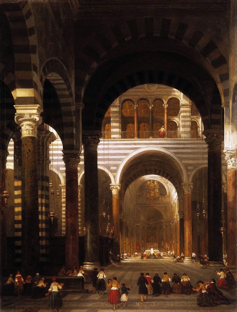 Interior of the Cathedral, Pisa by David Roberts