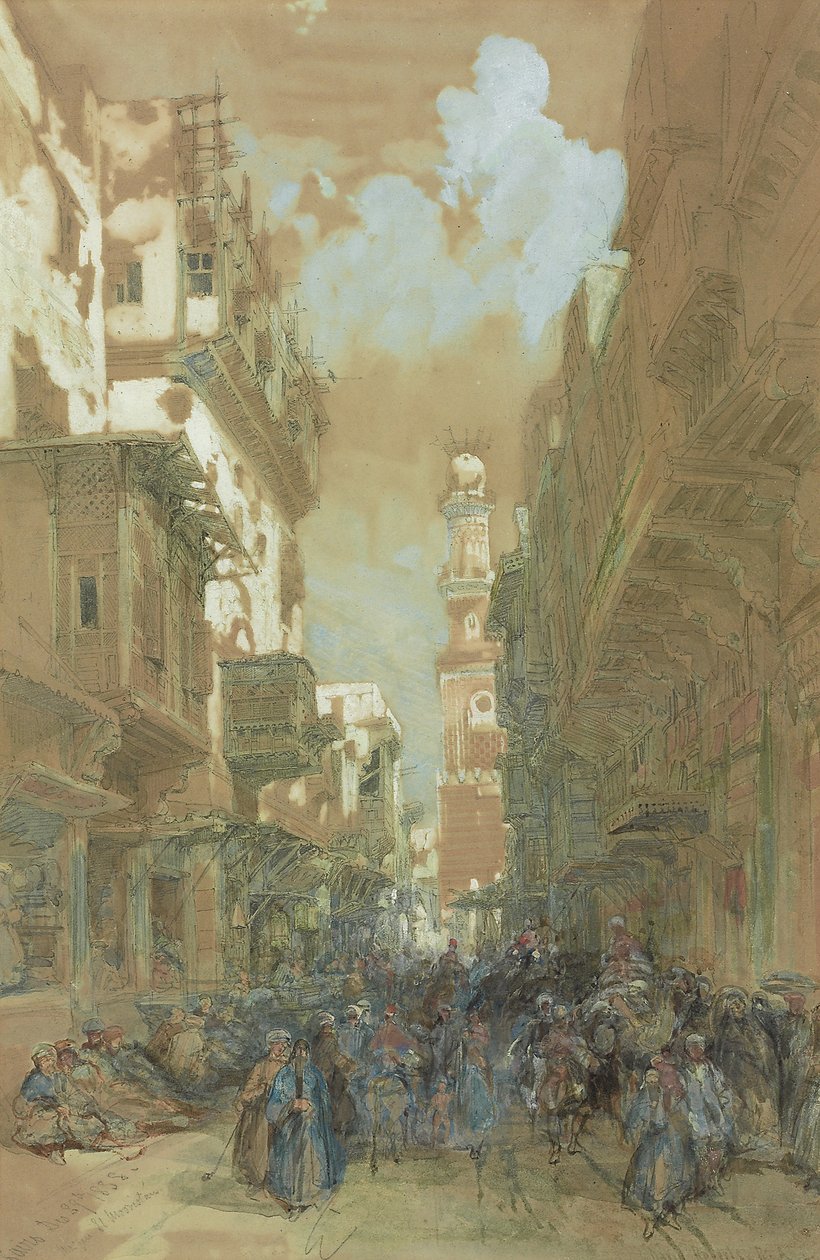 Mosque El Mooristan, Cairo, Egypt by David Roberts