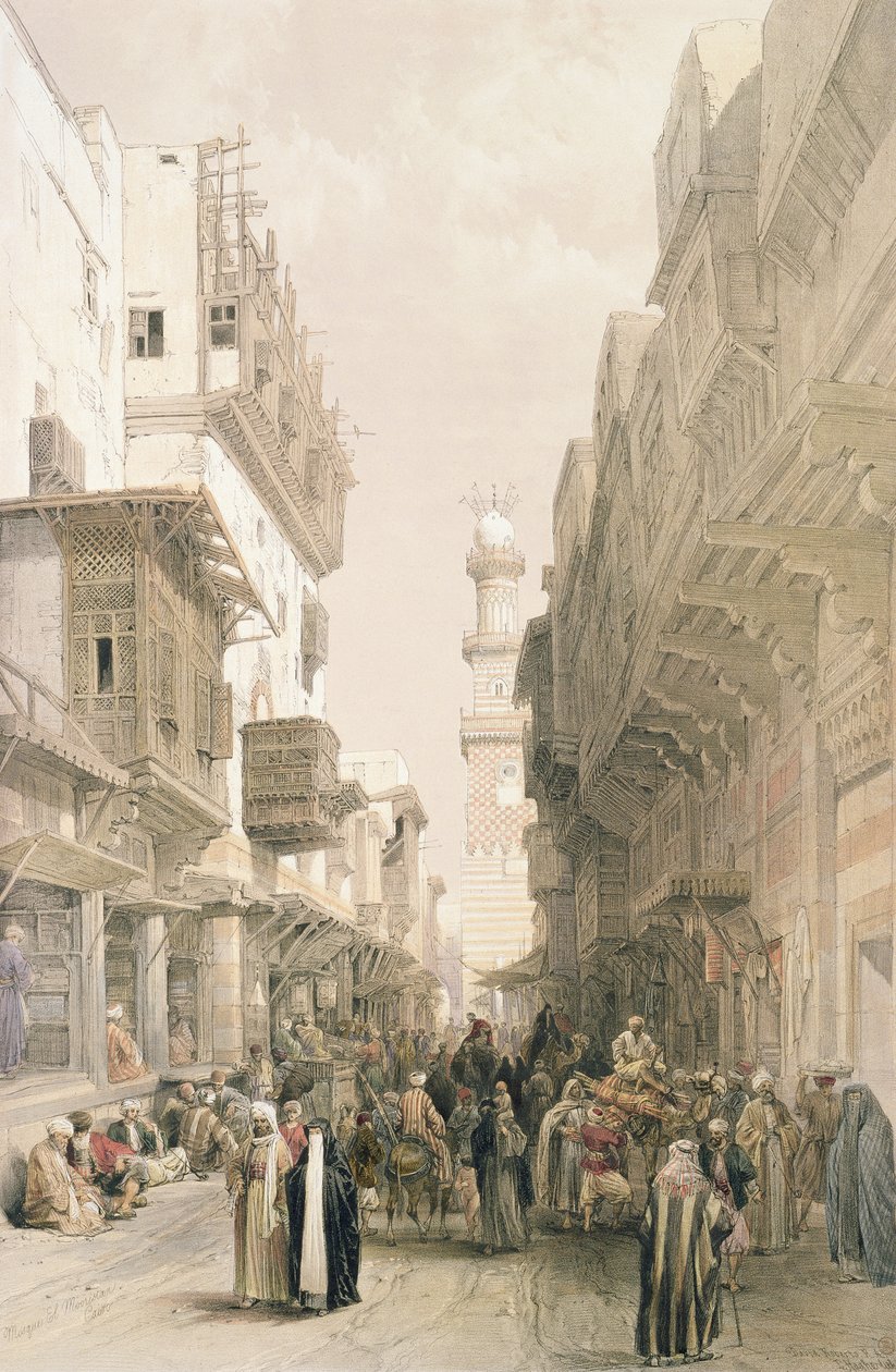 Mosque El Mooristan, Cairo, from Egypt and Nubia, Vol.3 by David Roberts