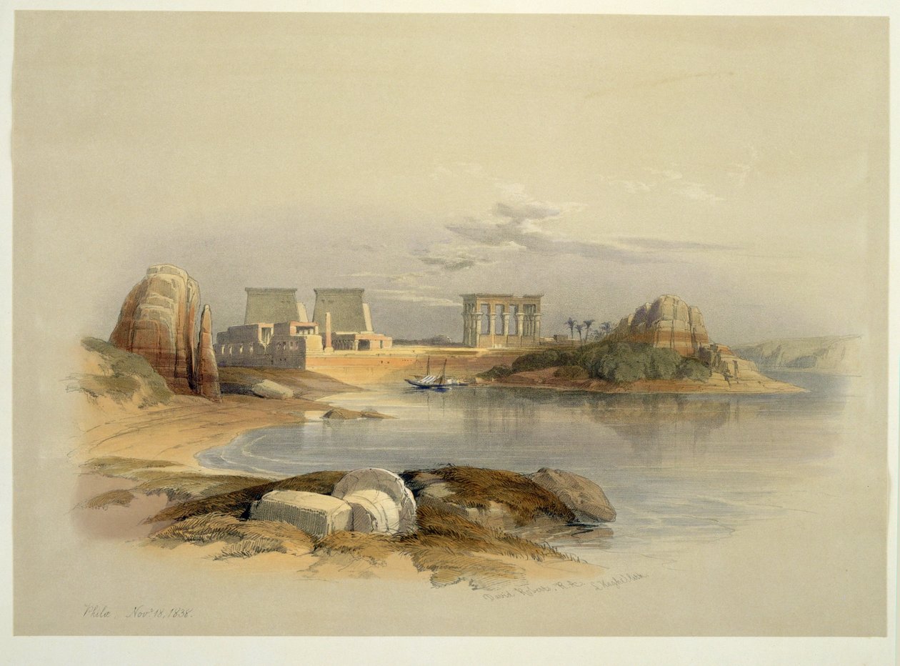 Philae Island, Egypt by David Roberts