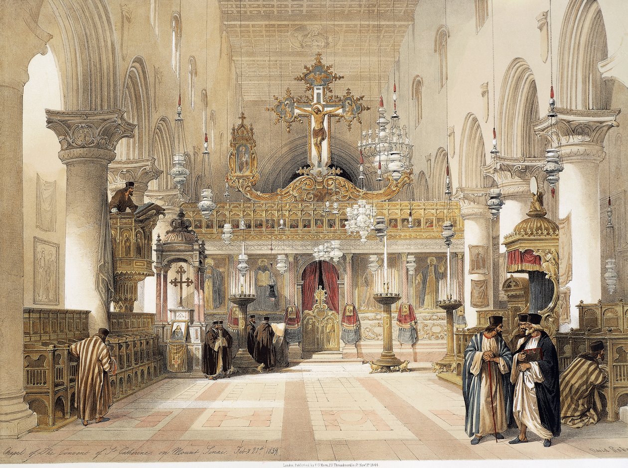 The Chapel of Saint Catherine at Mount Sinai Monastery by David Roberts