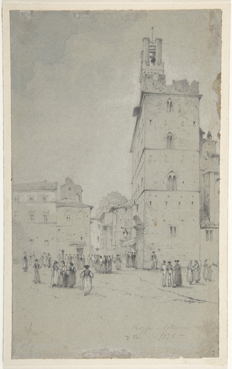 The Palazzo dei Priori, Volterra by David Roberts