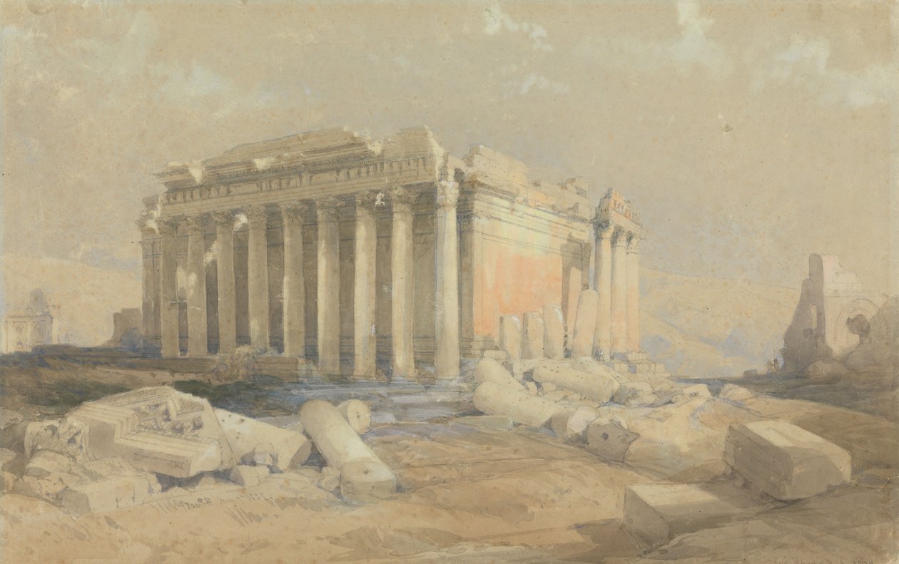 The Temple of Baalbek by David Roberts