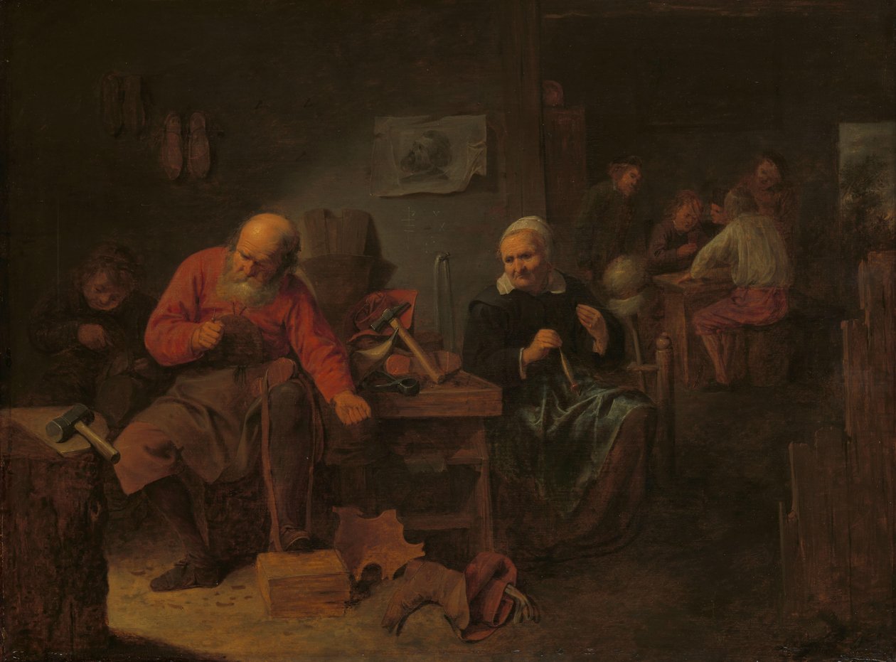 Interior of a Cobbler’s Shop by David Ryckaert (III)