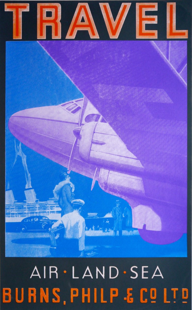Travel: Air, Land Sea (Blue) by David Studwell