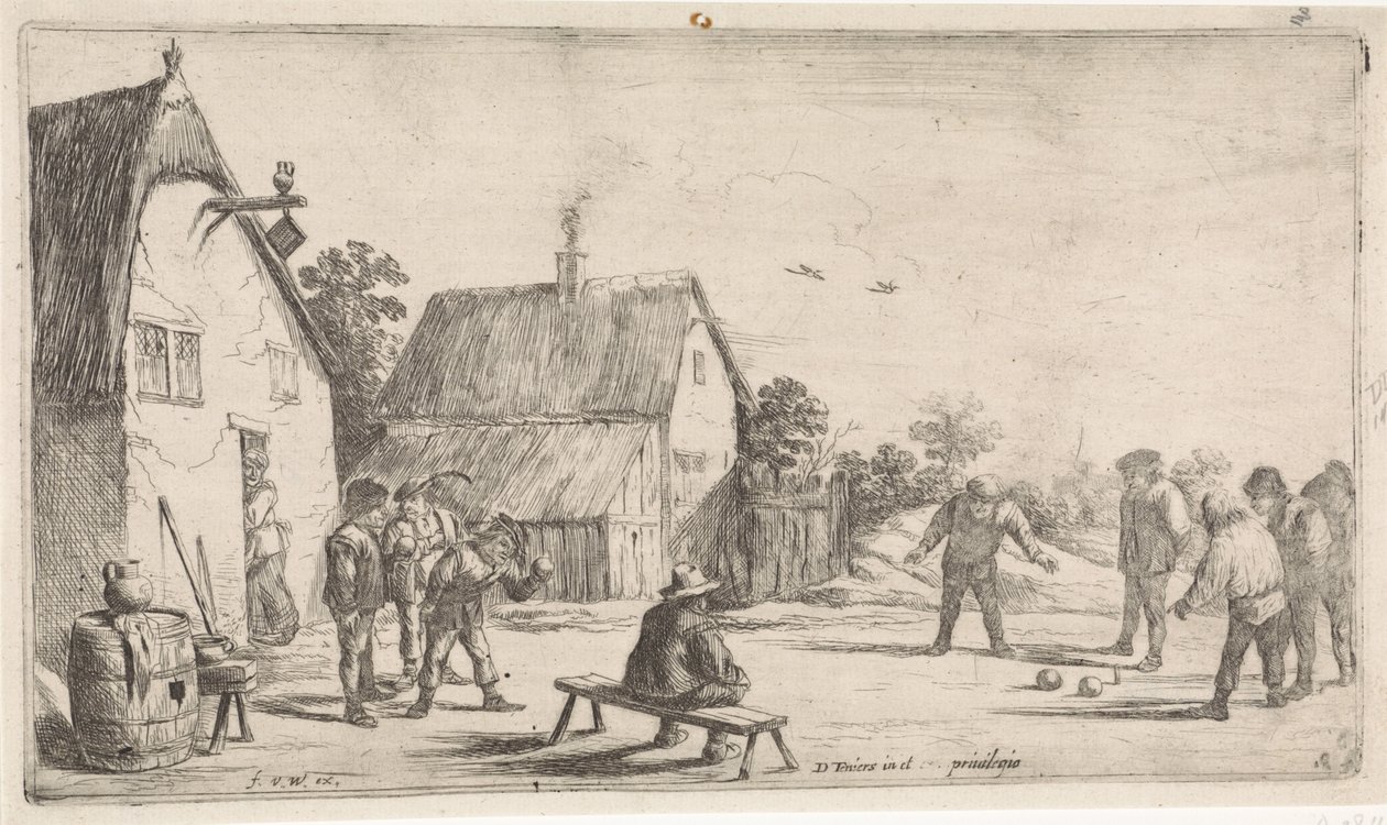 Peasants Playing Boules by David Teniers (II)