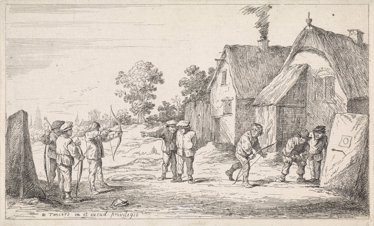 Archers (Outdoor Genre Scenes) by David Teniers (II)