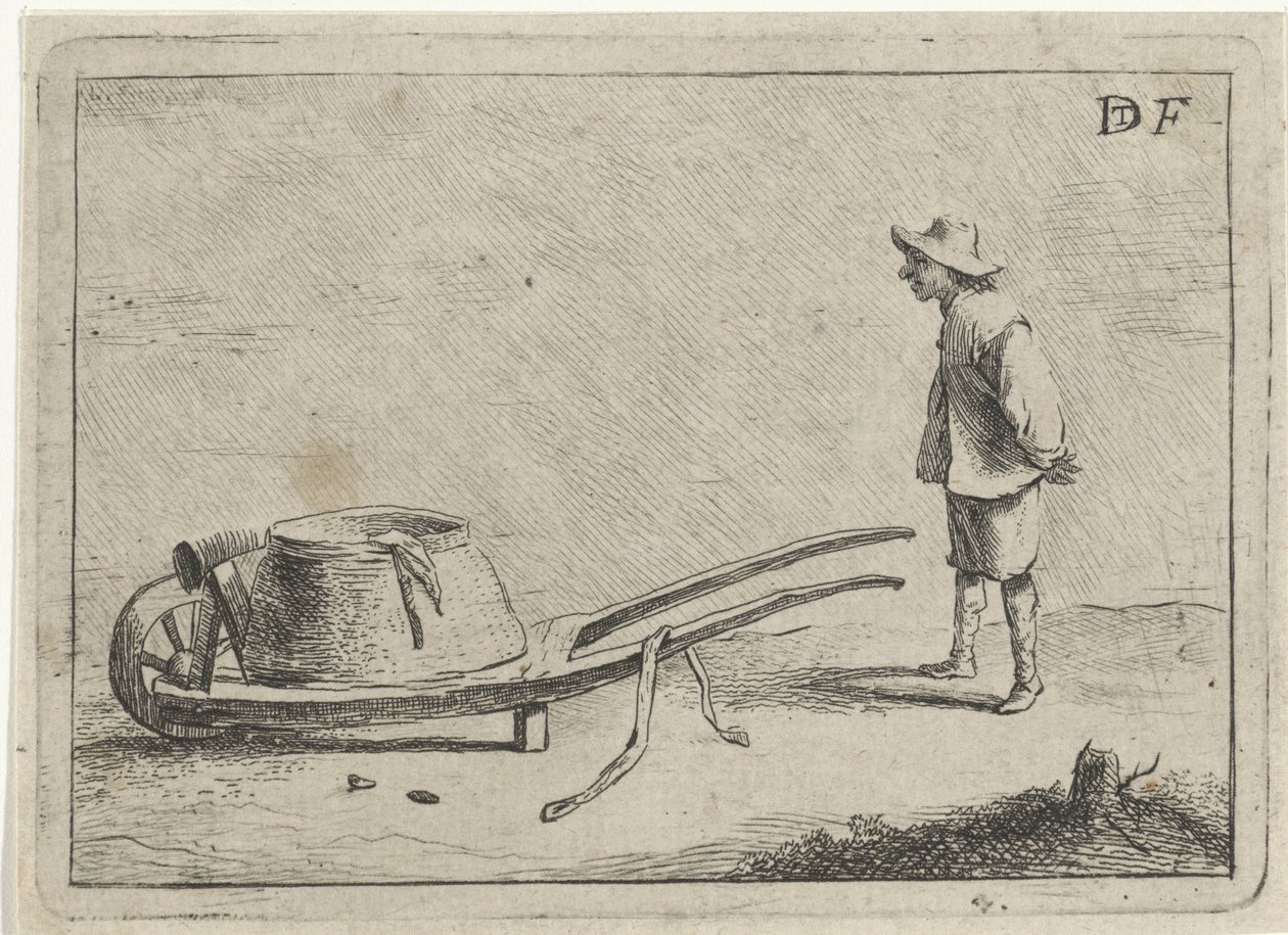 Man by a Wheelbarrow by David Teniers (II)