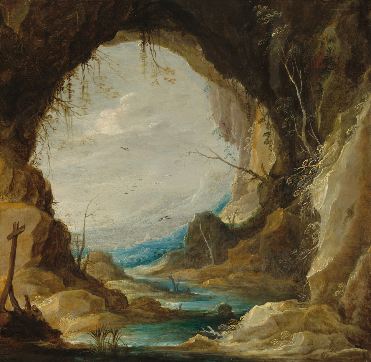 Vista from a Grotto, early 1630s by David Teniers II