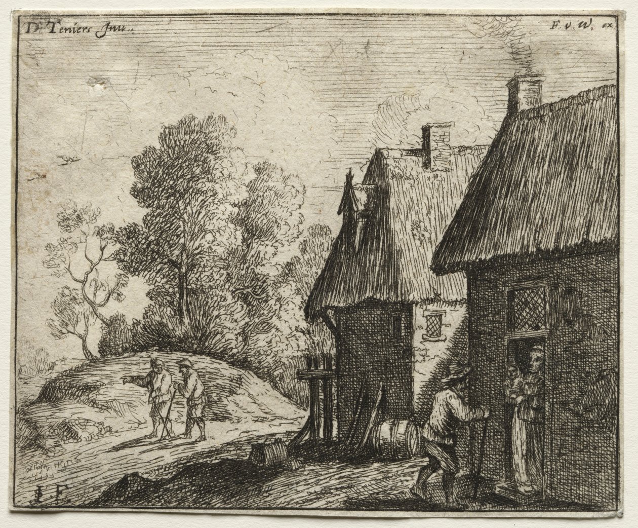 Peasant Talking to a Woman by David Teniers the Elder