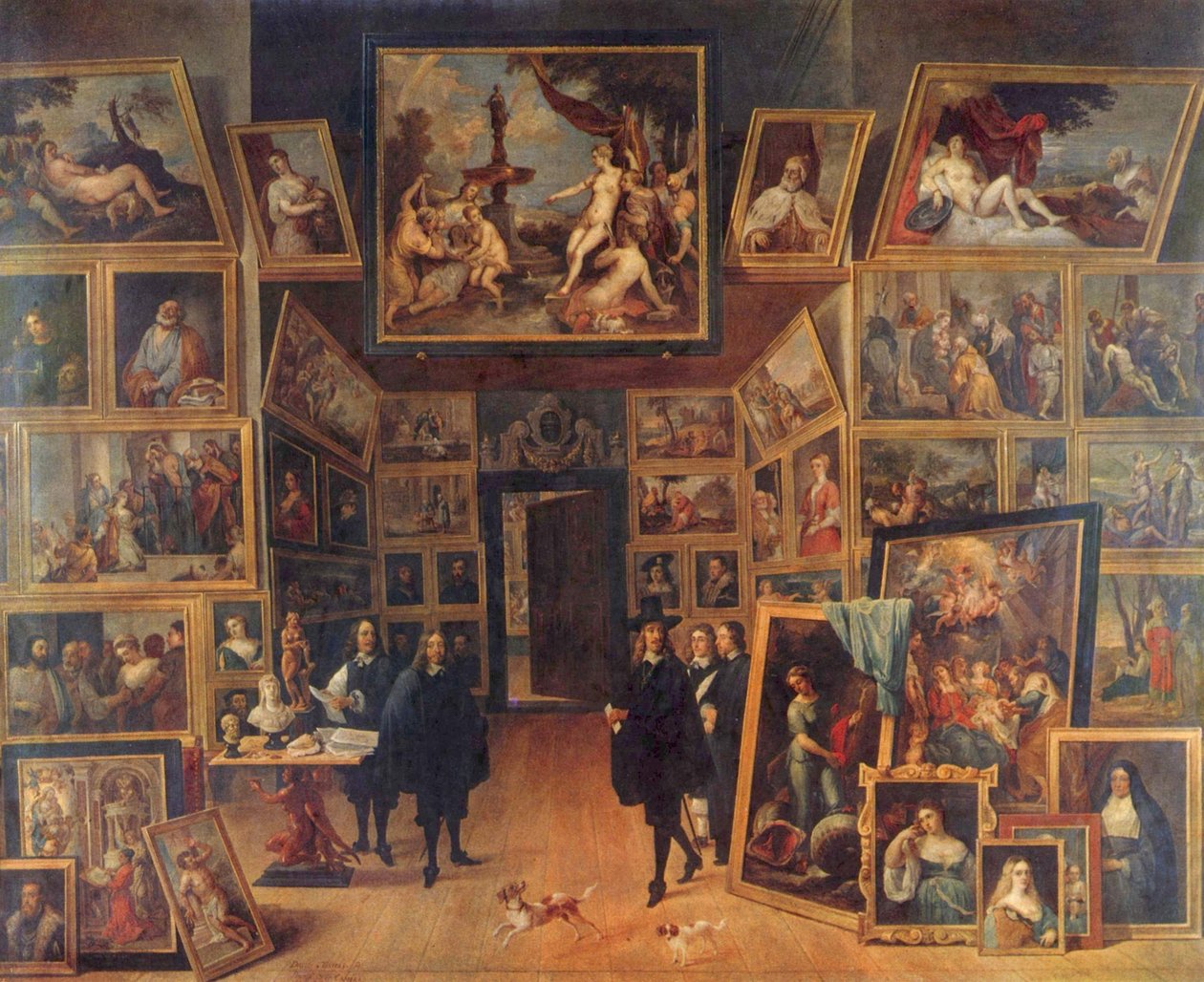 Archduke Leopold Wilhelm van Habsburg in His Art Gallery in Brussels by David Teniers the Younger