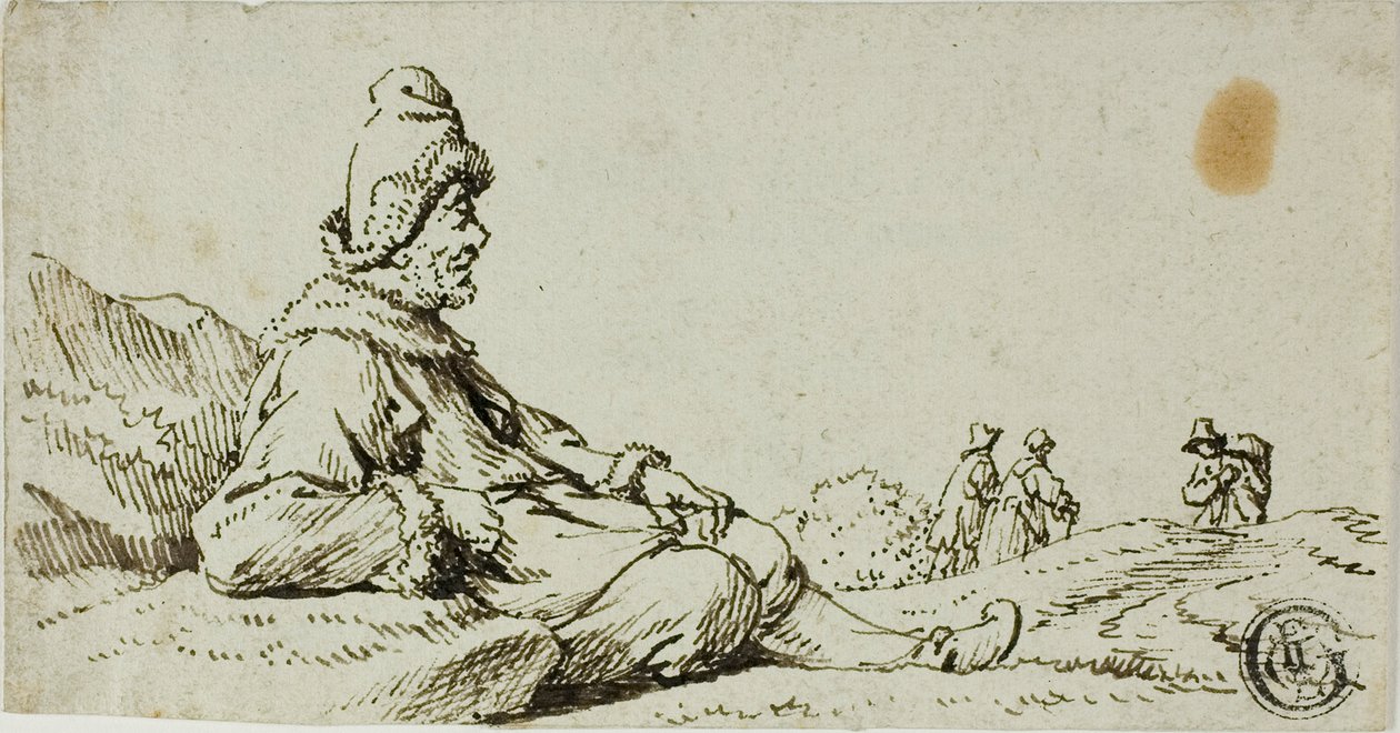 Man Resting in Landscape by David Teniers the Younger
