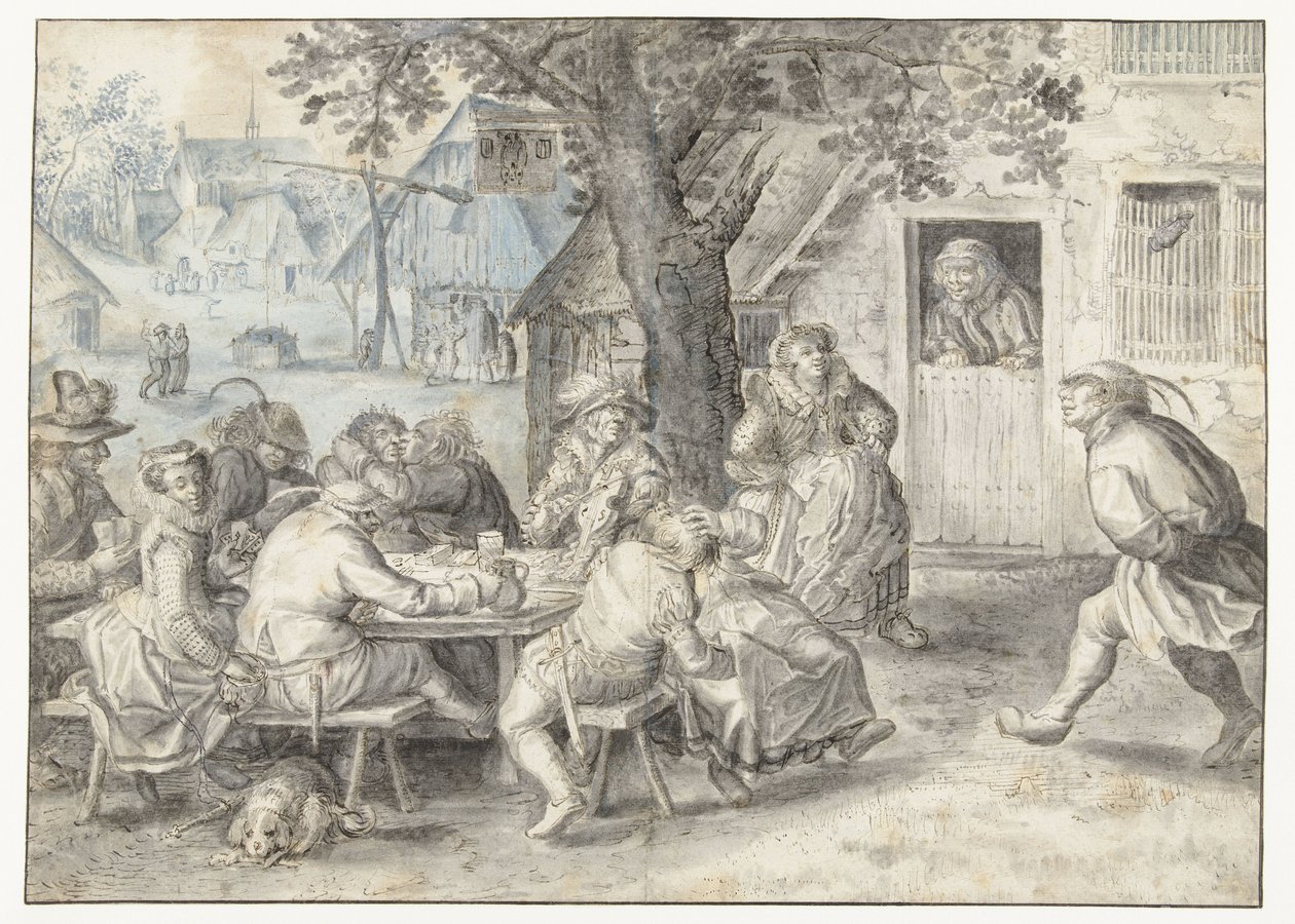 Festive Peasants, Soldiers, and Harlots by David Vinckboons (I)
