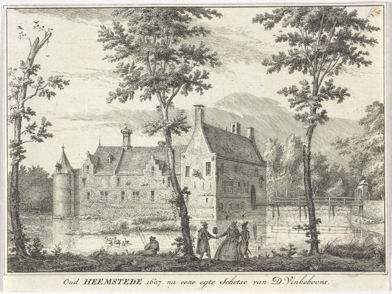 View of Old Heemstede (1607, after a True Sketch by D. Vinkeboons) by David Vinckboons (I)