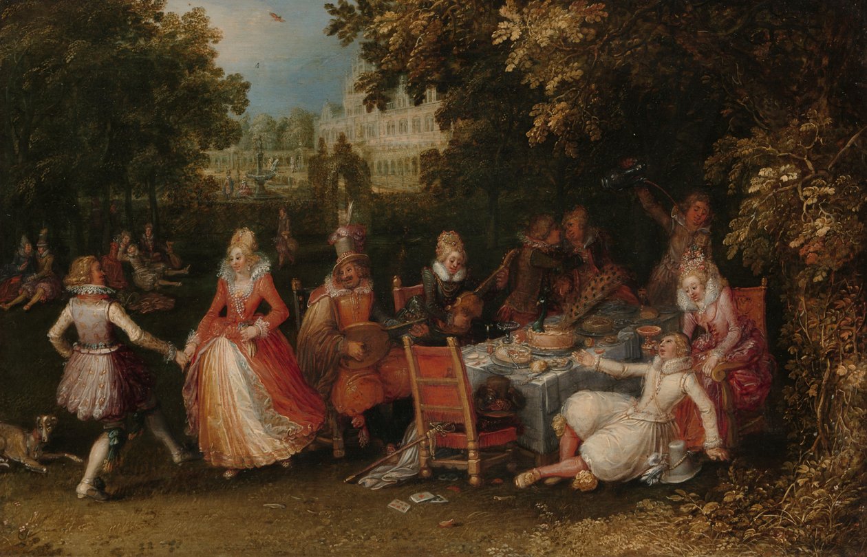 The Garden Party, c.1610 by David Vinckeboons