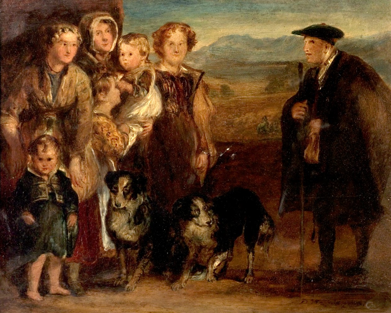 A Highland Family, 1823 by David Wilkie